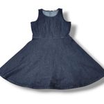 Dress Size 6 Gap Denim Dress Gap Fit And Flare Dress Sleeveless A-line Dress Photo 0