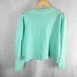 Hill House The Cropped Sylvie Sweater Size Large Ocean Wave Merino Wool Photo 1