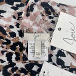 Joie  Scarf Renita One Size Animal Print Caviar 100% Cotton Lightweight Casual Photo 4