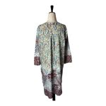 Anthropologie Fig And Flower Shirt Women XL Blue Red Floral Tunic Top Boho Photo 1