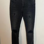 Boyish - The Zachary High Rise Skinny Touch of Evil Black Distressed Jeans Denim Photo 2