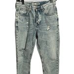 Top Shop Moto Petite Distressed Cropped Jeans Photo 0