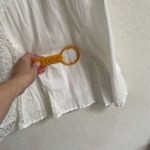 Style & Co Petite Maui bright white BoHo lace eyelet skirt womens PL A-line READ Photo 7