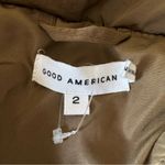 Good American NEW  Iridescent Puffer Jacket With Removable Hood Sepia Size 2 M Photo 5