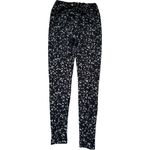 LuLaRoe Women's Black and White Butter Smooth Flower Print Leggings One Size Photo 3