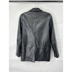 ZARA Faux Vegan Leather Blazer Women XS Black Grunge Skater Whimsigoth Academia Photo 1