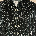 JBS Ltd Deep green Velvet Jacket Blazer Silver Metallic Womens Evening Sz 10 Photo 1