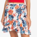 Roxy  Hawiian Floral Print Halo Wrap Skirt Size Small Photo 1