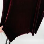 CDC Vintage Deep Red Velvet Long Sleeve Formal Dress Size 6 Photo 7