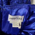 Anny Lee Womens Dress Size Large Blue Strapless Prom Photo 7