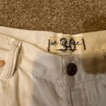 Free People We The Free Loving Good Vibrations Distressed Denim Shorts White Photo 5