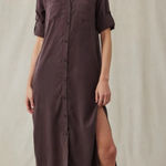 Bella Dahl  Western Yoke Duster Dress XS NWT MSRP $174 Chestnut Brown Photo 0