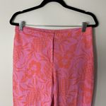 Lilly Pulitzer Vintage Pink Orange Tropical Pineapple Print Cropped Pants 10 Photo 1