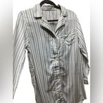 Ralph Lauren Lauren women’s sleep shirt. Vintage. Beige/blue stripe. Photo 5