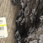 Free People Intimately Too Cute Bodysuit Charcoal/Black NWT Size Medium Photo 5