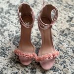 Elegant Pink Floral Women's Heels Size 7 Photo 1