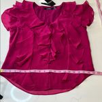 Ralph Lauren NWT Lauren  Crinkle Georgette V-Neck Fllutter Sleeve Ruffle Photo 9