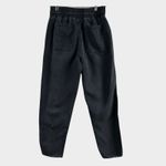 ZARA Womens Pants Sz S Paperbag Raw Frayed Hem Elastic Tie Waist Baggy Goth Photo 1