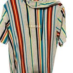 Vox populi striped hoodie short sleeve shirt size medium Photo 0