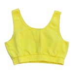 Looney Tunes Vintage Space Jams Yellow Knit Cropped Tank Top Bralette 🔥  Photo 1