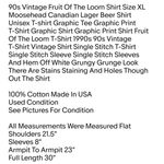 Fruit of the Loom 90s Vintage  Shirt Size XL Moosehead Canadian Lager Beer Shirt Unisex T-shirt Photo 1
