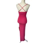 Ser.o.ya Dominique Knit Midi Dress in Watermelon Small New Womens Knit Pink Photo 6