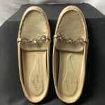 Easy Street   WO SIZE 8.5 SLIP ON LOAFER SOFT GOLD BEAD ACCENT CLEAN COMFORT SHOE Photo 5