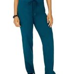 Women's Caribbean Blue (Teal) Mandala Scrub Pants Size T Photo 0