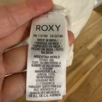 Roxy  Lovers Marshmallow Dress Large Smocked Off the Shoulder Maxi Ruffled Lace Photo 5