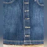 Old Navy  High-Rise Button Front Dark Denim Mini Skirt - Sz 8 - Style #839320 Photo 4