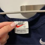 Nike  Navy Blue Embroidered Tank Top Photo 5
