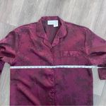 secret treasures  Burgundy Floral Pajama Top Nightgown Photo 7
