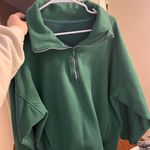 Green Quarter Zip Pullover Size L Photo 0