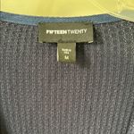 Fifteen Twenty  Midnight Blue Ribbed Top Photo 1