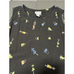 Vintage California Krush Sleeveless Floral Button Front Collared Dress 2X Black Photo 4