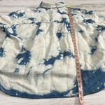 AMO linen blend boxy shirt size M Blue Size M Photo 7