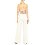 STAUD  Beige Tan Halter Tie Cami Camisole V Neck Sleeveless Crop Tank Top Size 0 Photo 2