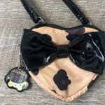 Harajuku Lovers Harajuku Mini Leopard Print Black Bow Crossbody Bag Photo 1