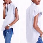 J.Crew Hi/Low Striped Short-sleeve Popover Sz S Photo 1