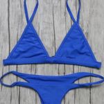 Zaful - Blue Triangle Style Two Piece Bikini Photo 0