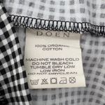 NWT DÔEN Angie Straight Neck Tank | Sz Medium | Noir La Maddalena Gingham Black Photo 10