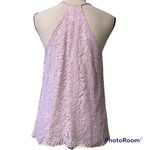 The Impeccable Pig  small womens sleeveless v neck lavender lined dressy tank top Photo 2