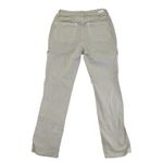 Paige  Women's Size 27 Beige Cargo Pants Straight Leg Cotton Blend Utility Photo 1