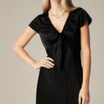 J.Crew  Short Sleeve Slip Dress Womens 8 Black Short Little Black Dress Evening Photo 0