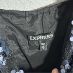 EXPRESS  Women Blue/Black Mini Party Sequin Dress size M Photo 3