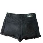 Seven Sisters Edgy Black Denim Cutoff Shorts Photo 2