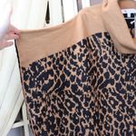 Fever Animal Print Cowl Neck Poncho Sweater Size S/M New Brown Size M Photo 3