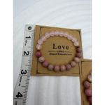 Rhodonite & Rose Quartz Couples Bracelets –‎ Love Energy Crystal Set 2 pcs Photo 3