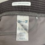 Seven7 Pull On Leggings Ponte Pant XL Gray Houndstooth Stretch Rayon Blend Photo 5