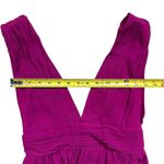 NWOT Lulus Women's XS Heavenly Hues Magenta Maxi Dress Formal V Photo 5